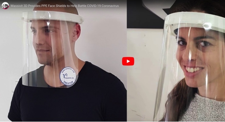 Massivit 3D Provides PPE Face Shields